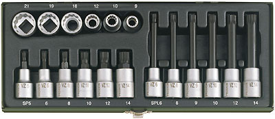 Proxxon Spezialsatz Vielzahnschrauben XZN  1/2&acute;  18 tlg.