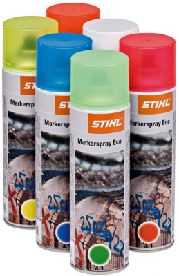 STIHL Marker-Spray Eco Rot-Grün-Weiß-Orange-Blau-Gelb