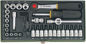 Proxxon Steckschlüsselsatz 1/4&acute; - 36 tlg.