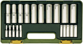 PROXXON Steckschlüsselsatz Tiefbetteinsätze 1/4&acute; + 1/2&acute;  20 tlg.