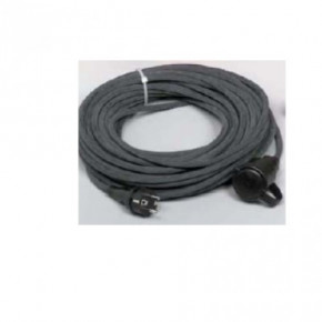 Gummi Verlängerungskabel schwarz 25m, H 05 RR-F 3g1,5