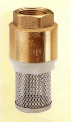 Messing Federbelastetes Fussventil Typ York 1080  - 2 1/2"