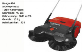 haaga 496 Tellerbesenkehrmaschine - Kehrmaschine