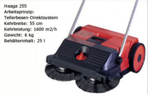 haaga 250 Tellerbesenkehrmaschine - Kehrmaschine